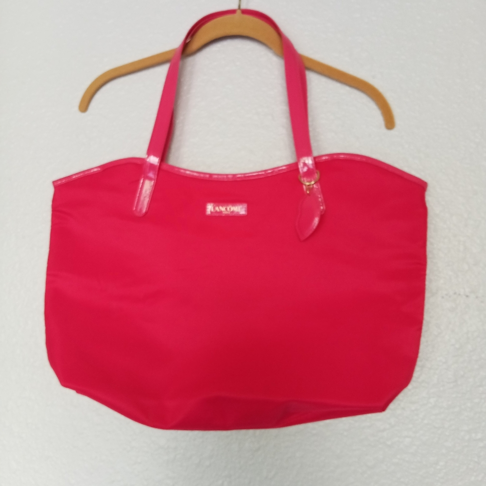 Large pink bag Lancome Paris